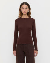 Loeffler Randall / Lolo Pointelle Long-Sleeve Tee