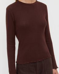 Loeffler Randall / Lolo Pointelle Long-Sleeve Tee
