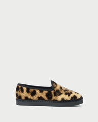 Loeffler Randall / Mattie Leopard Velvet Slip-On Sneaker