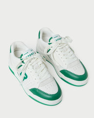 Loeffler Randall / Topspin Cream/Green Court Sneaker