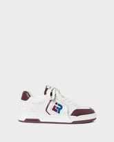 Loeffler Randall / Topspin Cream/Maroon Court Sneaker