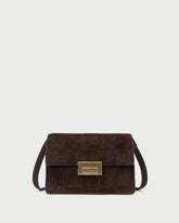 Loeffler Randall / Delphine Brown Suede Shoulder Bag
