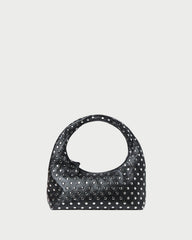 Loeffler Randall / Mercer Black/Silver Leather Shoulder Bag