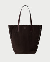 Loeffler Randall / Walker Brown/Silver Suede Tote
