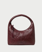 Loeffler Randall / Willow Maroon Woven Hobo Bag