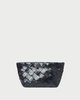 Loeffler Randall / Melina Black Woven Leather Clutch