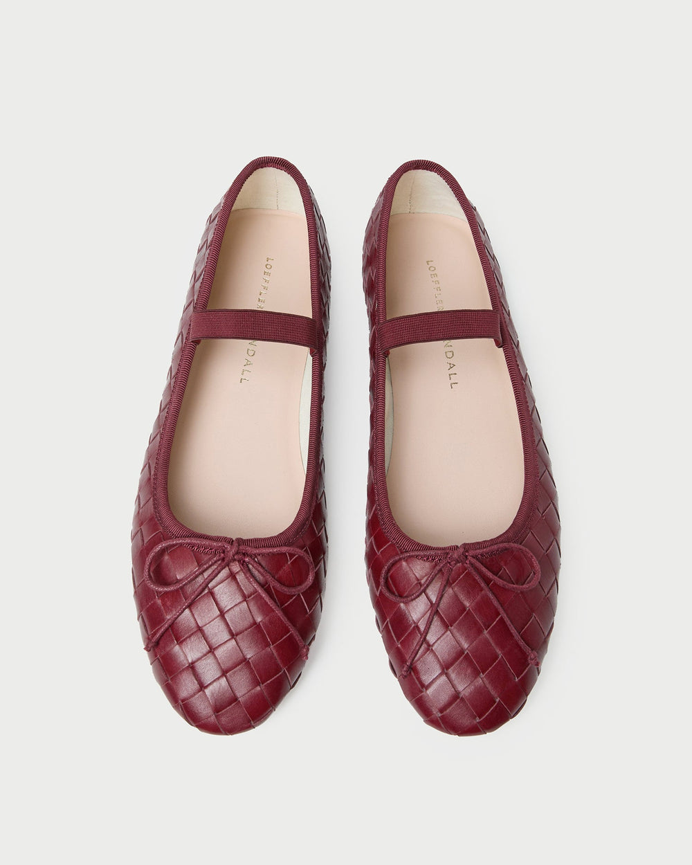 Loeffler Randall / Leonie Wine Woven Ballet Flat