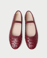 Loeffler Randall / Leonie Wine Woven Ballet Flat