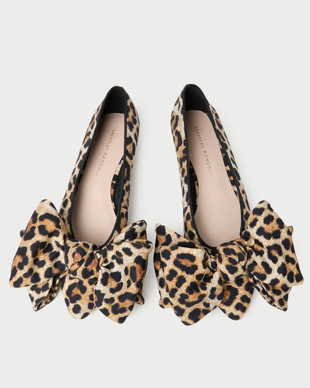Loeffler Randall / Noa Leopard Jersey Bow Flat
