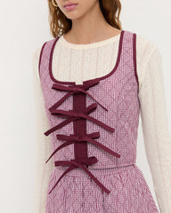 Loeffler Randall / Callista Tie-Front Vest