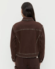 Loeffler Randall / Elijah Studded Denim Jacket
