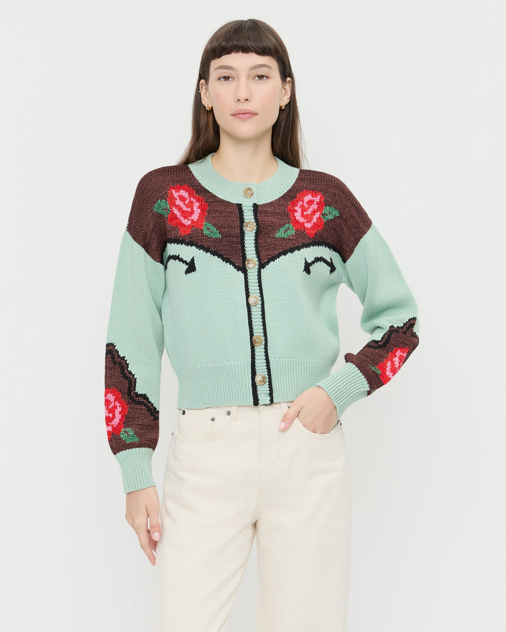Loeffler Randall / Linda Intarsia Cardigan
