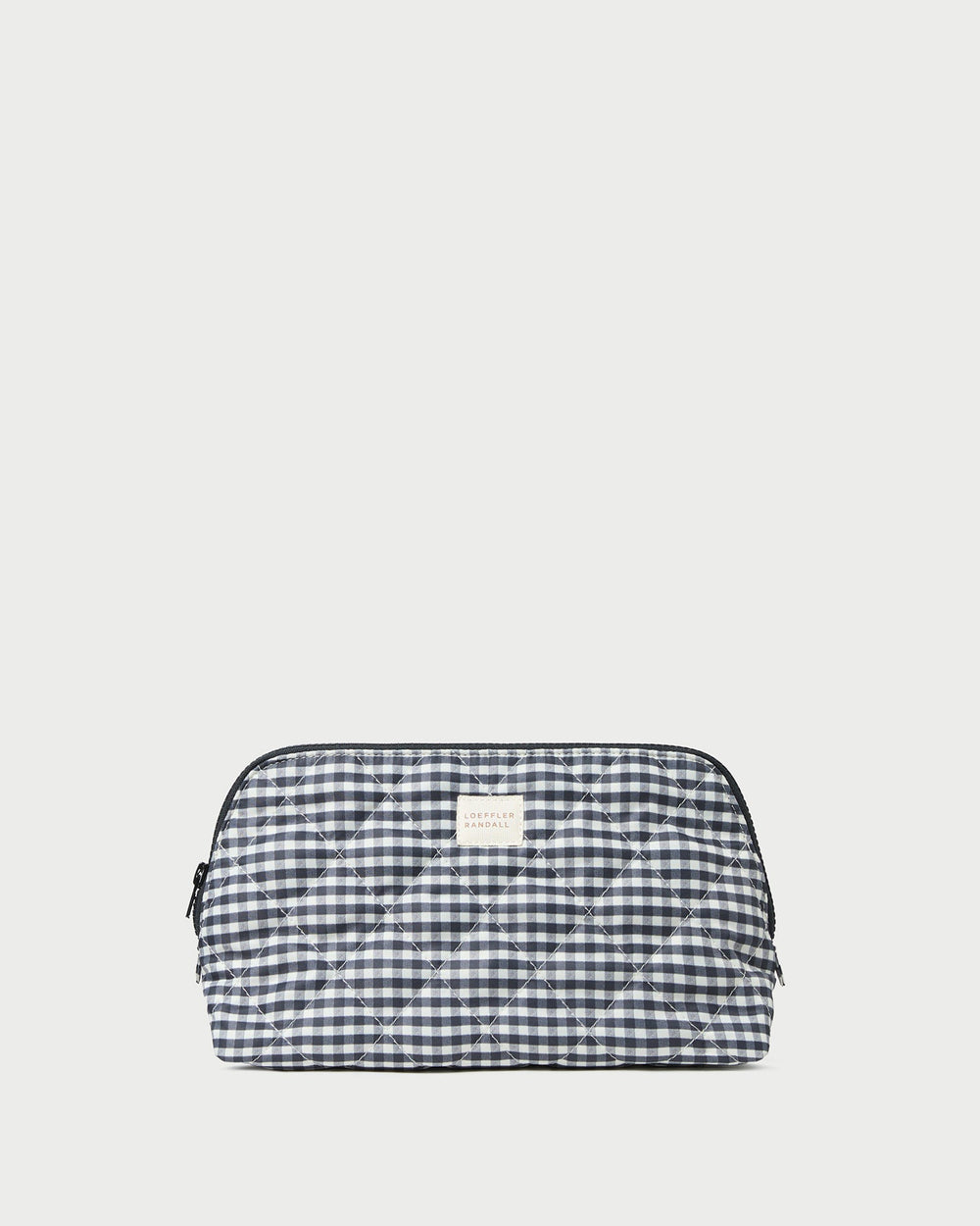 Loeffler Randall / Frances Black/White Gingham Cosmetic Pouch