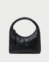 Loeffler Randall / Willow Black Woven Hobo Bag