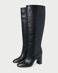 Loeffler Randall / Goldy Black Wide-Calf Boot
