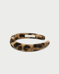 Loeffler Randall / Marina Leopard Puffy Headband
