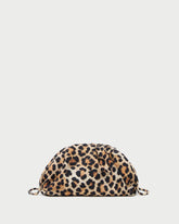 Loeffler Randall / Bailey Leopard Jersey Dome Clutch
