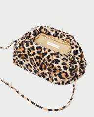 Loeffler Randall / Bailey Leopard Jersey Dome Clutch