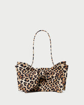 Loeffler Randall / Valerie Leopard Jersey Bow Bag