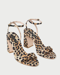 Loeffler Randall / Malia Leopard Curved-Heel Sandal