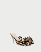 Loeffler Randall / Margot Leopard Jersey Bow Mule