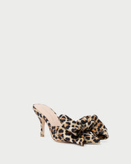 Loeffler Randall / Margot Leopard Jersey Bow Mule
