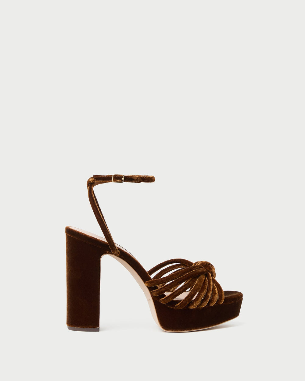 Loeffler Randall / Rivka Brown Velvet Platform Sandal