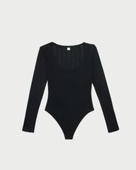Loeffler Randall / Kaya Pointelle Long-Sleeve Bodysuit