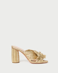 Loeffler Randall / Penny Gold Pleated Bow Heel