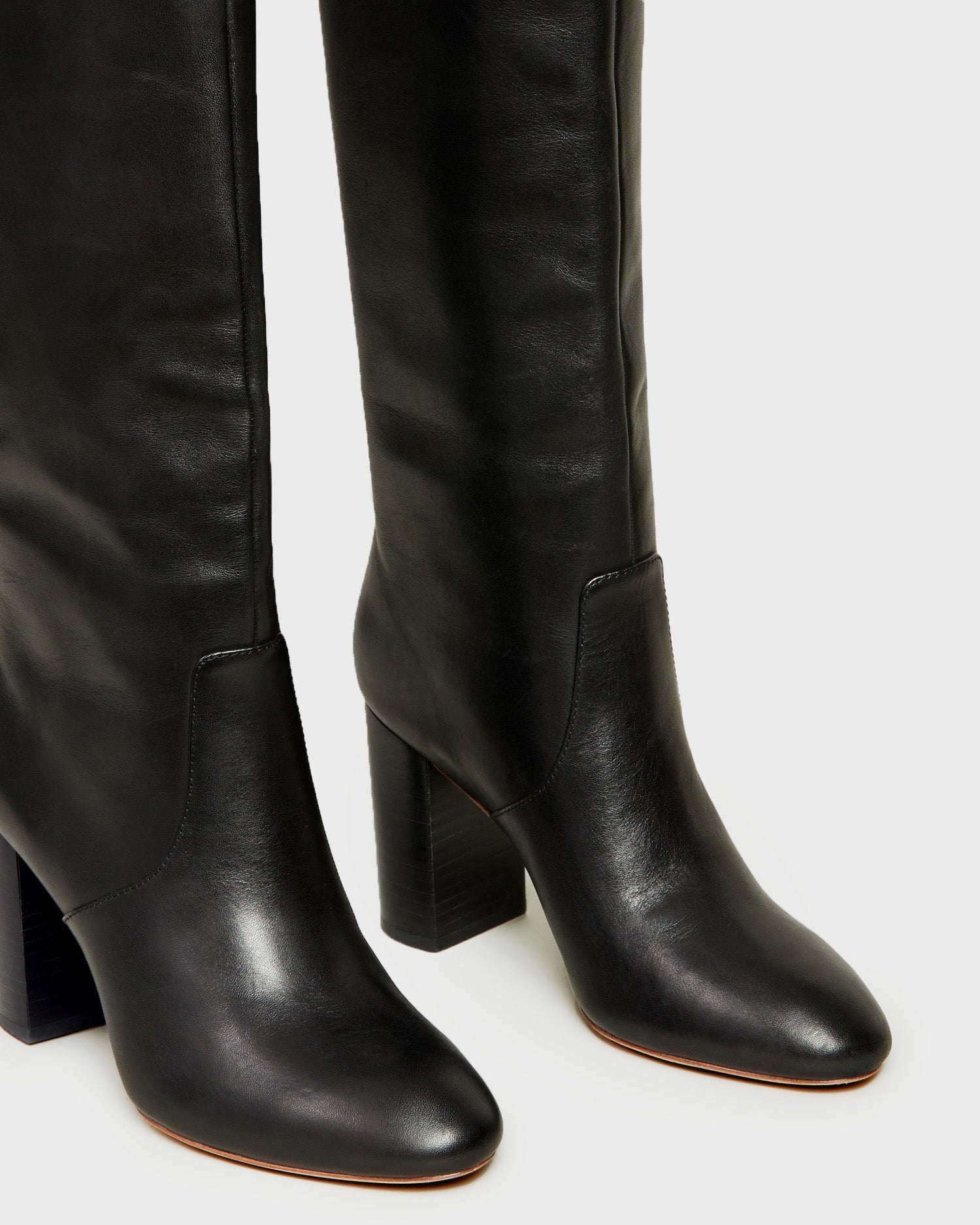 Loeffler Randall / Goldy Black Leather Tall Boot
