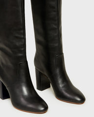 Loeffler Randall / Goldy Black Leather Tall Boot