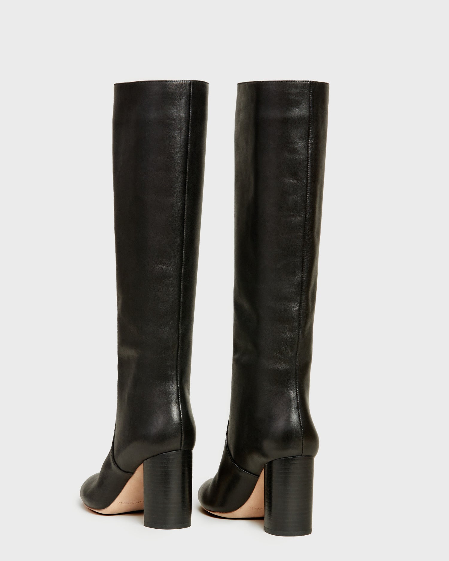 Loeffler Randall / Goldy Black Leather Tall Boot