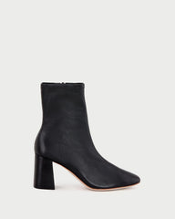Loeffler Randall / Elise Black Leather Stretch Bootie