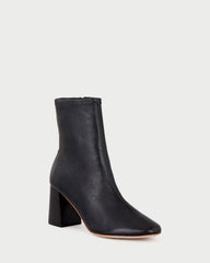 Loeffler Randall / Elise Black Leather Stretch Bootie