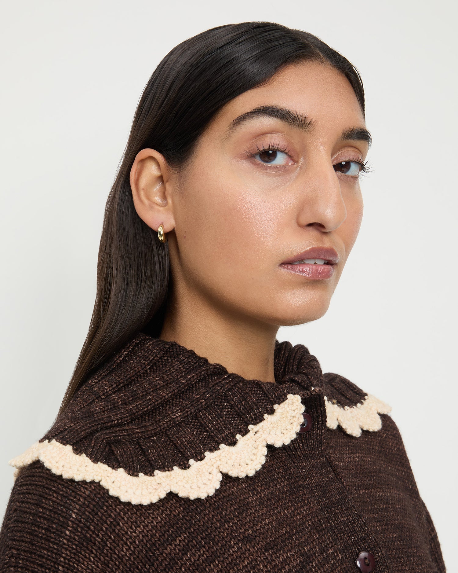 Loeffler Randall / Adeline Gold Mini Dome Hoop Earring