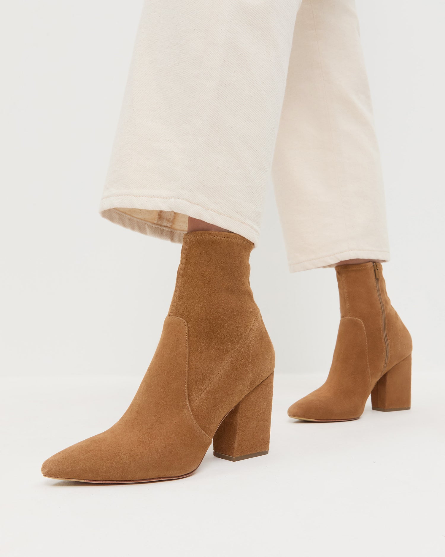 Loeffler Randall / Isla Cacao Suede Ankle Bootie