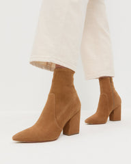 Loeffler Randall / Isla Cacao Suede Ankle Bootie