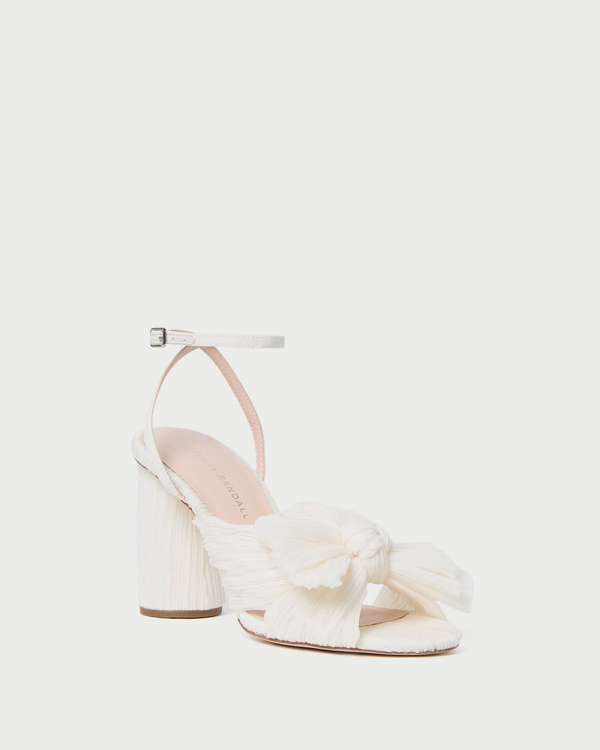 Loeffler Randall / Camellia Pearl Pleated Bow Heel