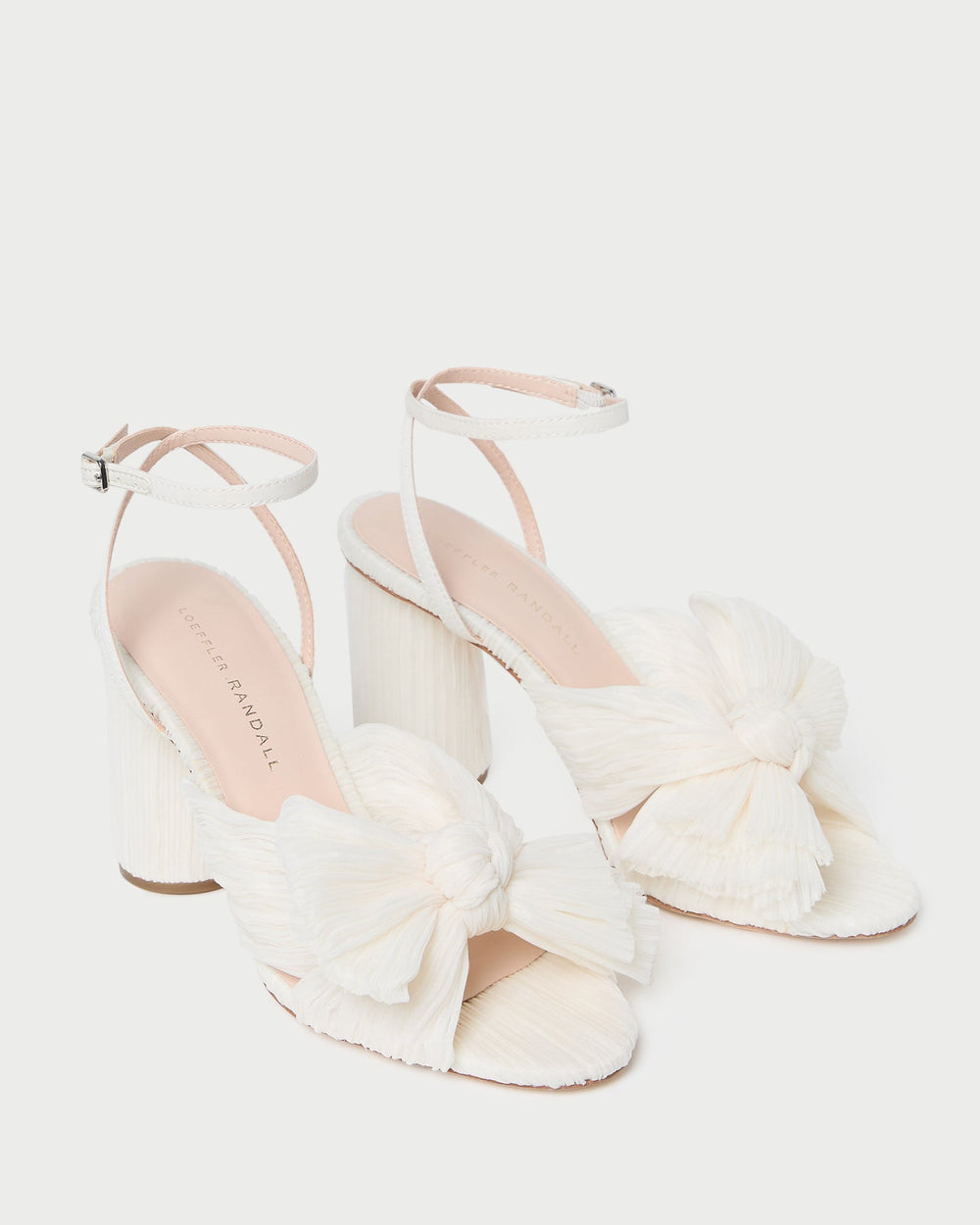 Loeffler Randall / Camellia Pearl Pleated Bow Heel