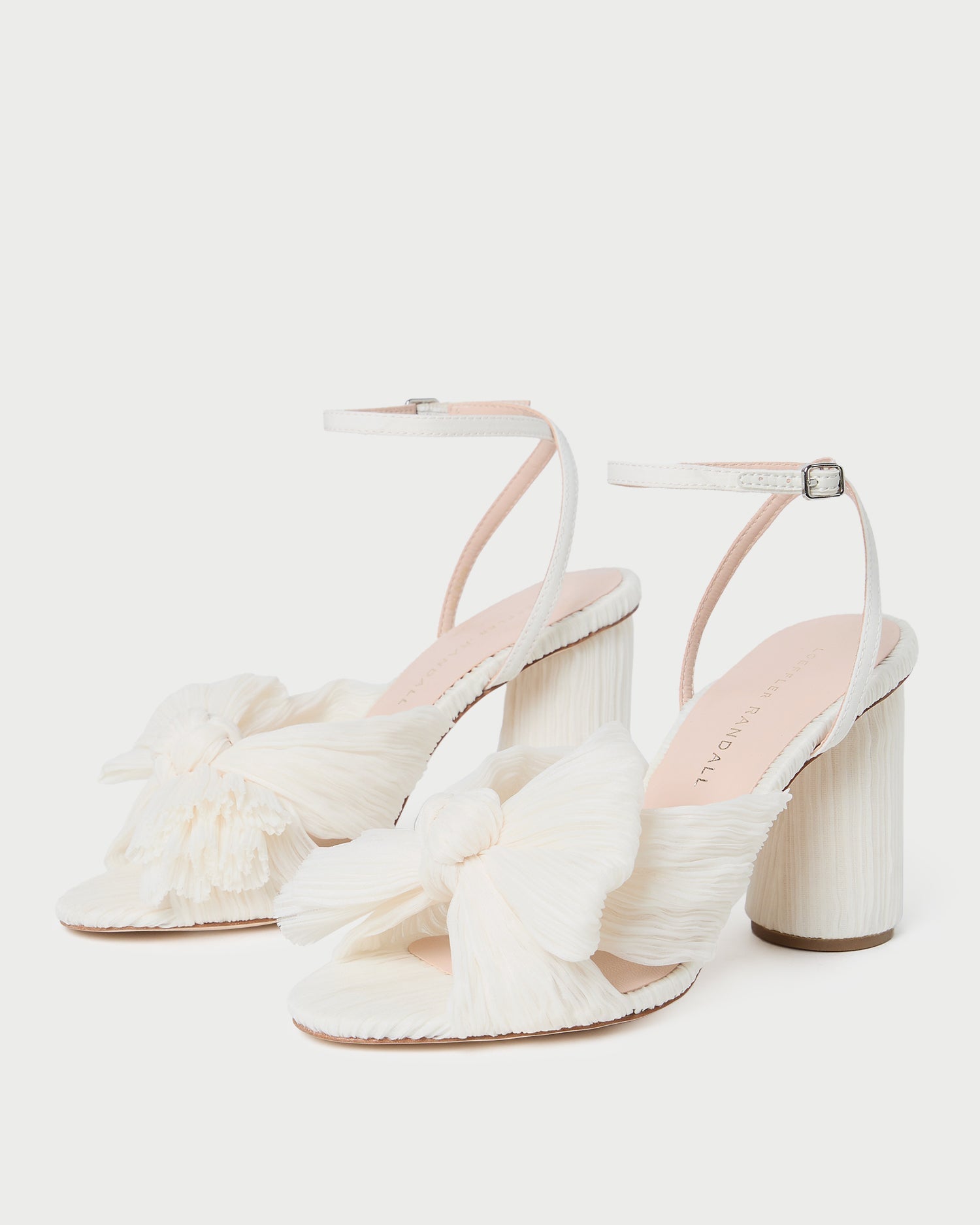 Loeffler Randall / Camellia Pearl Pleated Bow Heel