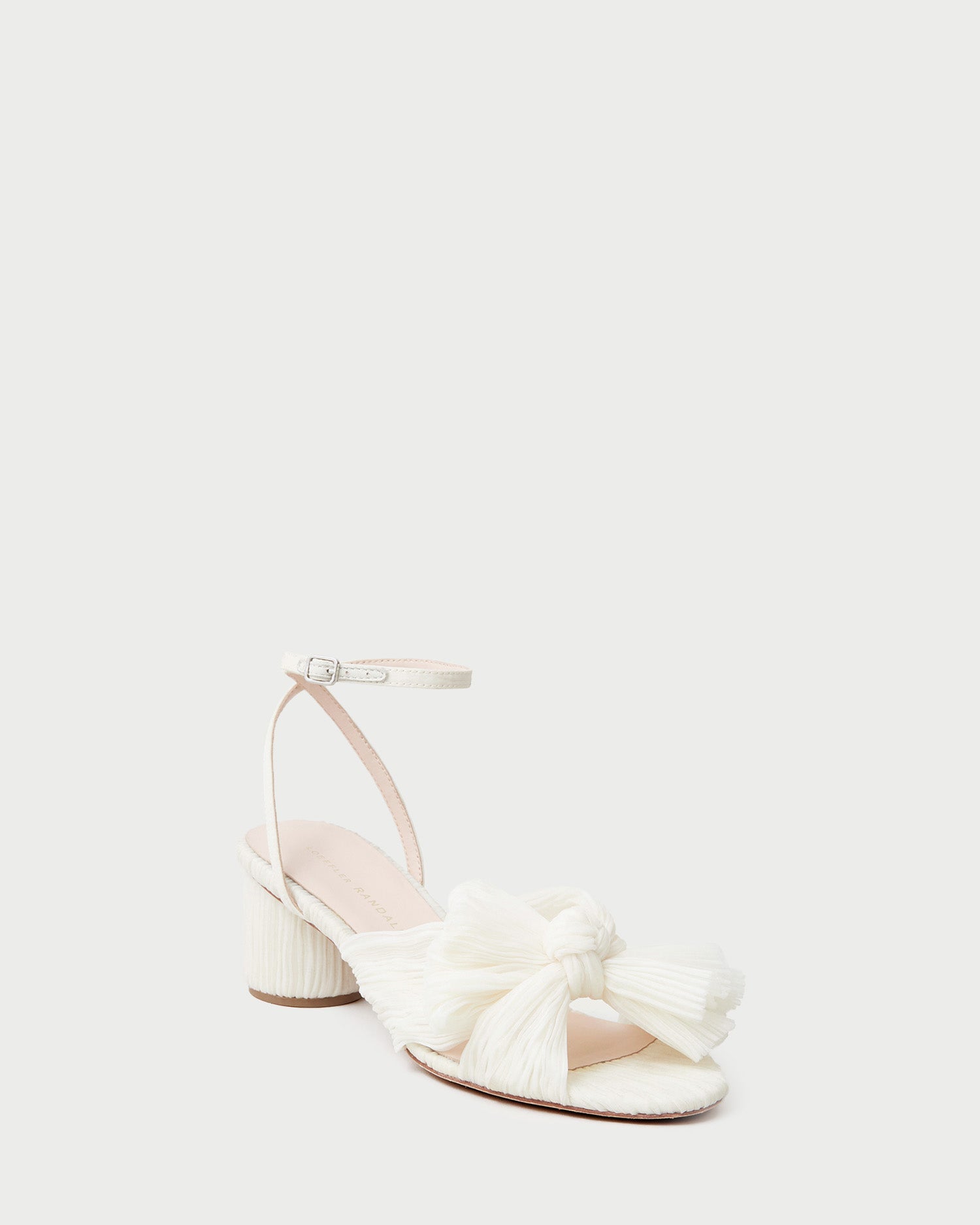 Loeffler Randall / Dahlia Pearl Pleated Bow Heel