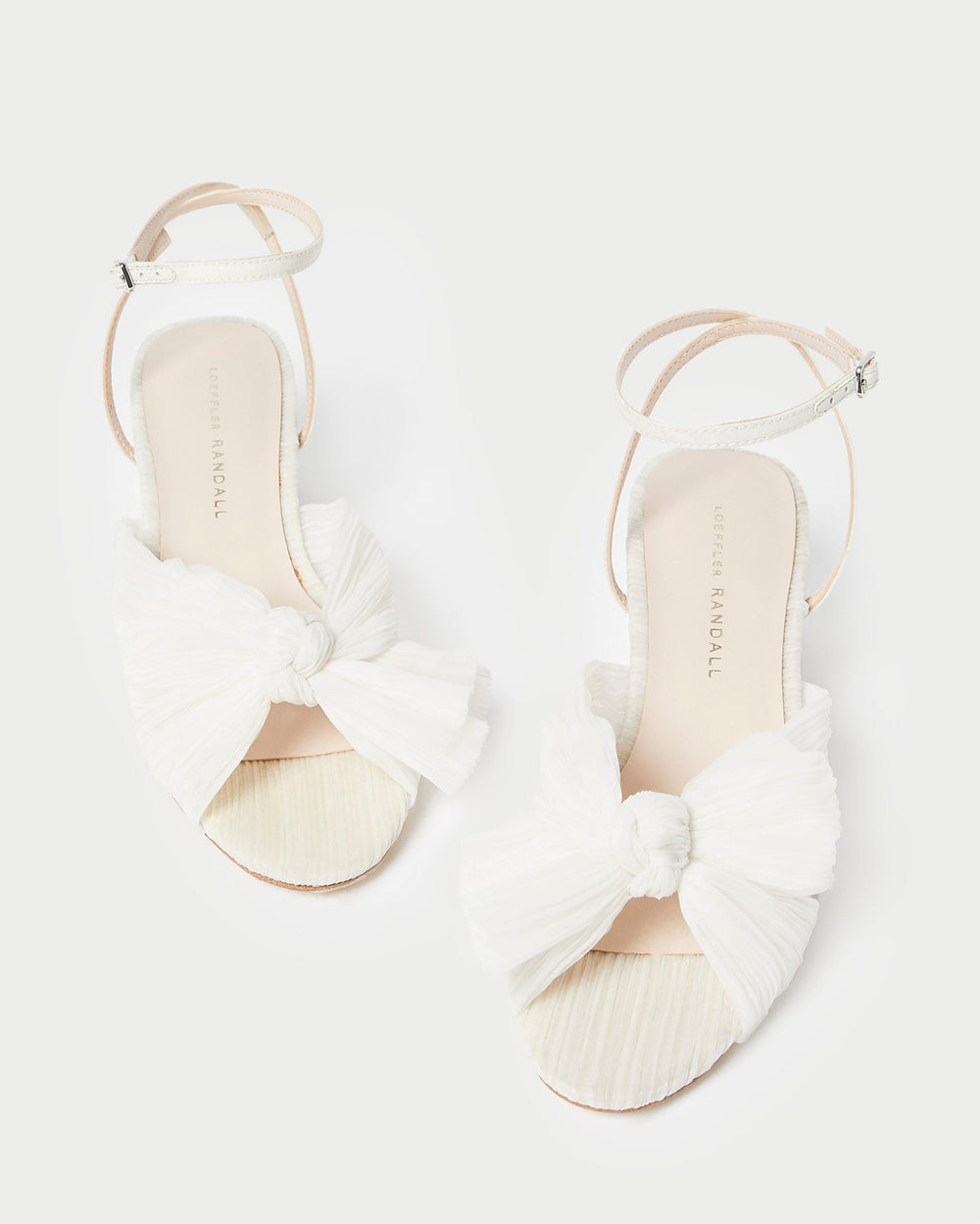 Loeffler Randall / Dahlia Pearl Pleated Bow Heel