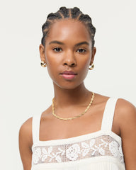 Loeffler Randall / Kennedy Gold Twisted Chain Necklace