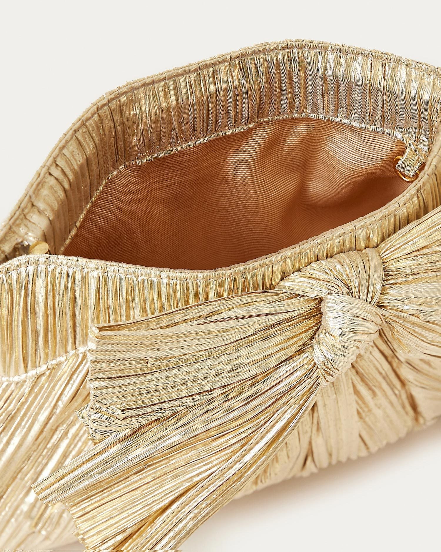 Loeffler Randall / Rayne Gold Bow Clutch