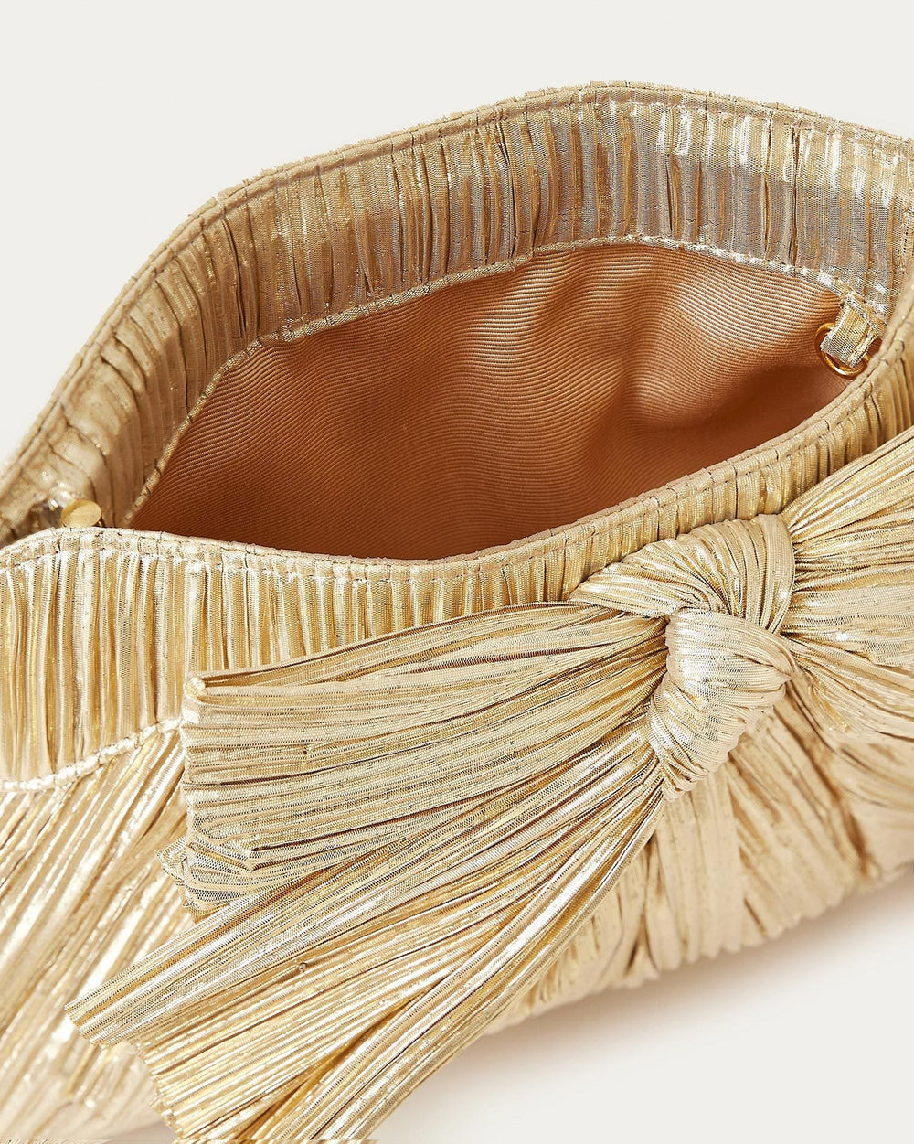 Loeffler Randall / Rayne Gold Bow Clutch