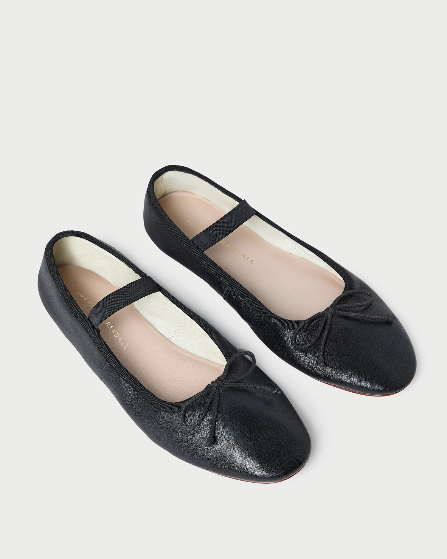 Loeffler Randall / Leonie Black Leather Ballet Flat
