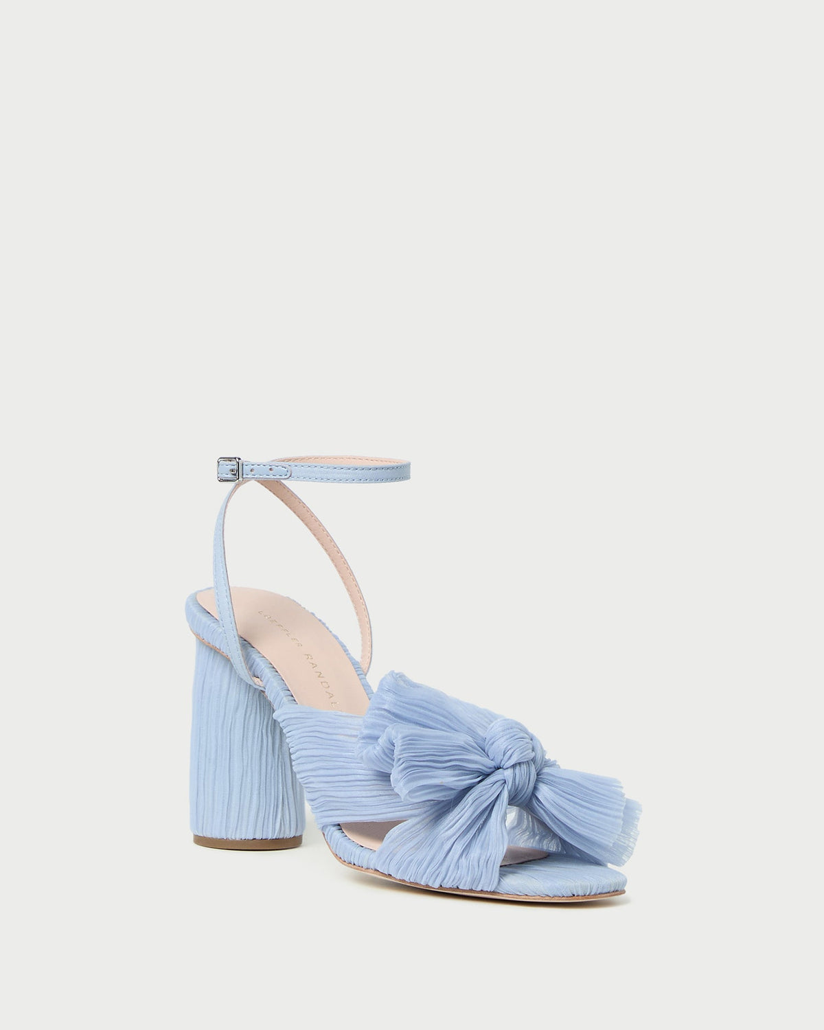 Loeffler Randall / Camellia Blue Pleated Bow Heel