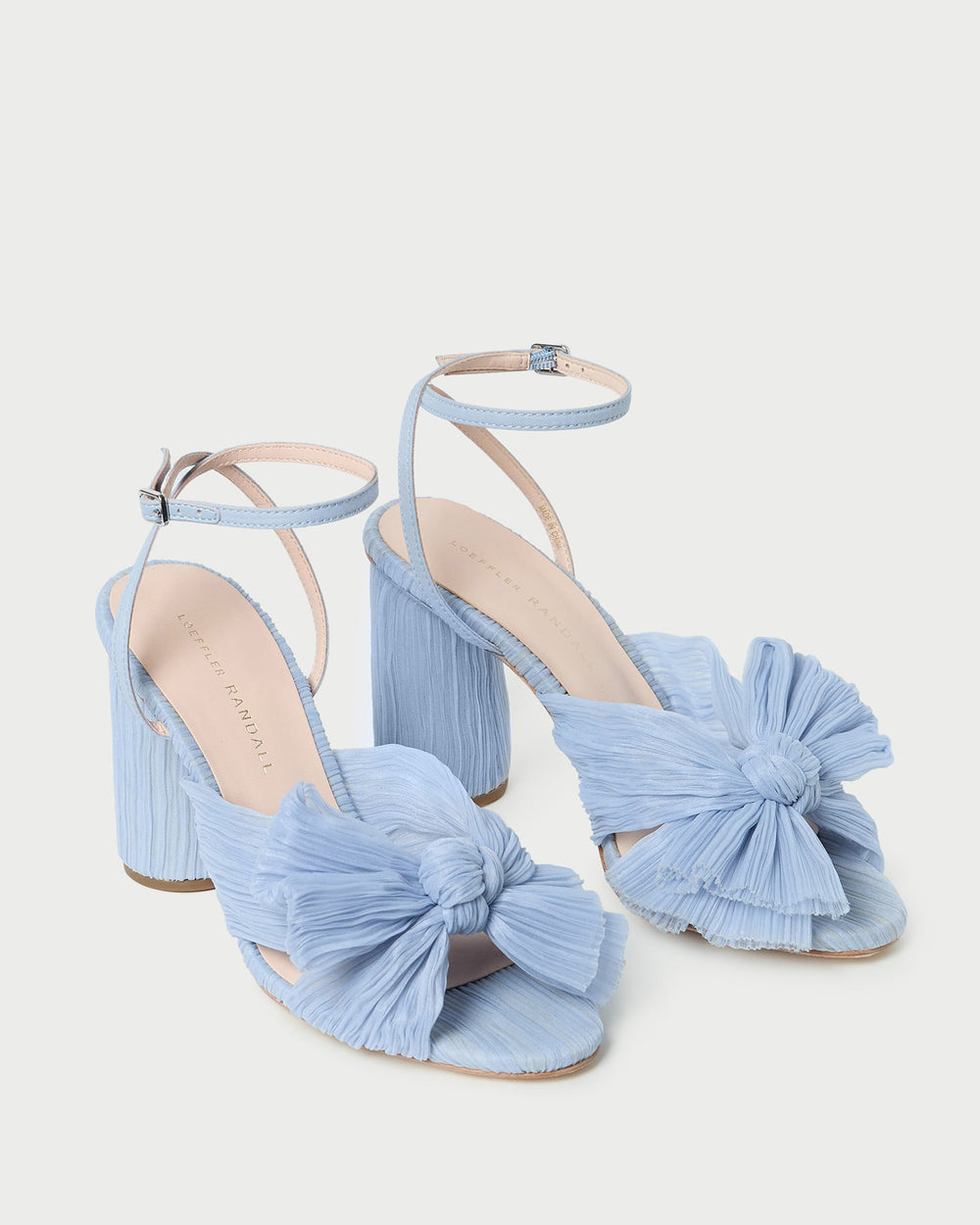 Loeffler Randall / Camellia Blue Pleated Bow Heel