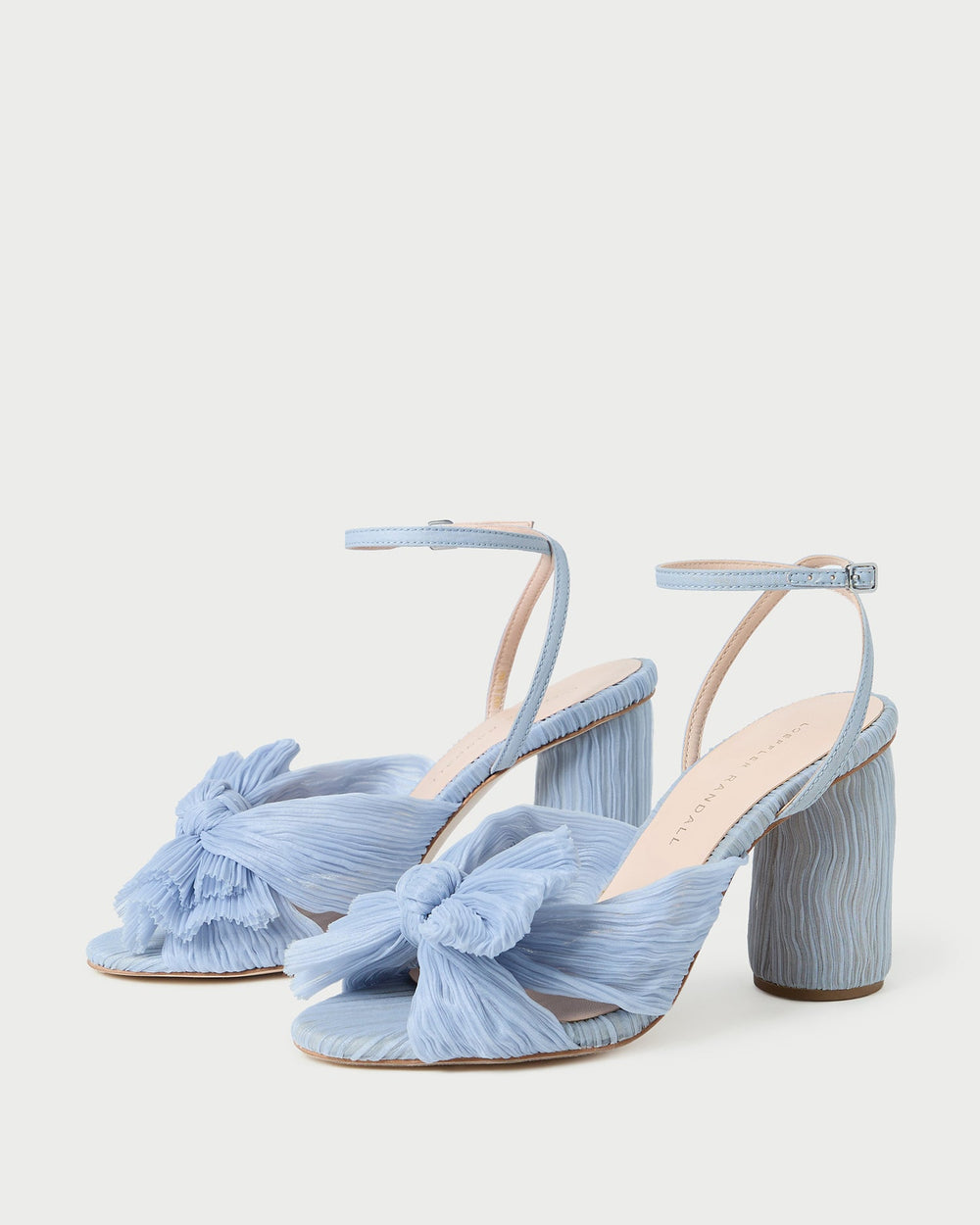 Loeffler Randall / Camellia Blue Pleated Bow Heel