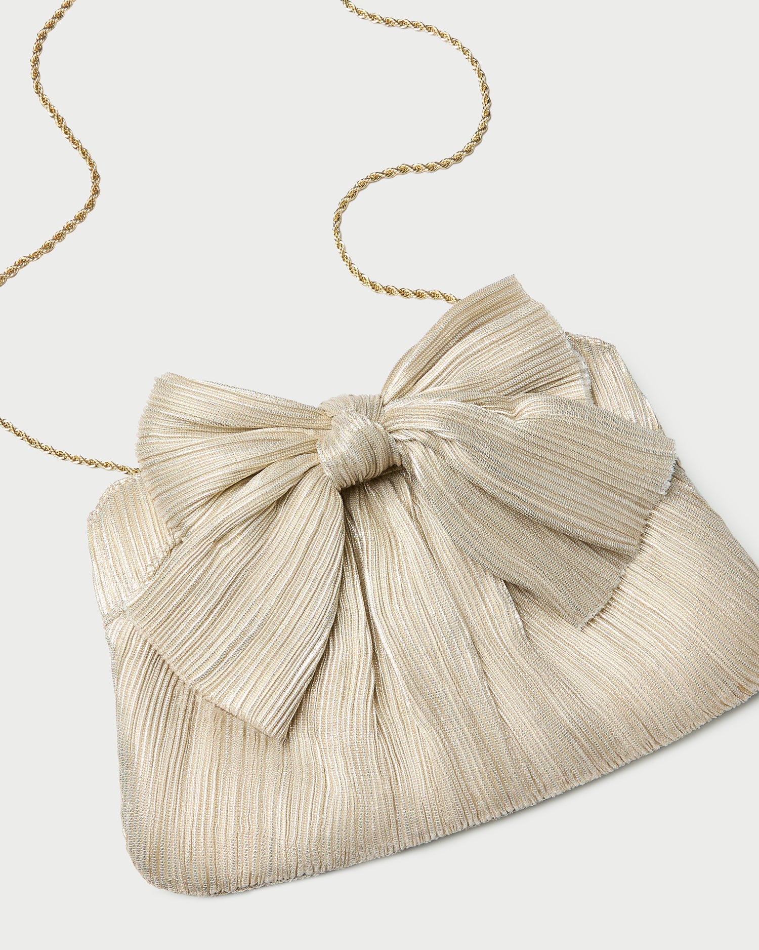 Loeffler Randall / Rayne Platinum Bow Clutch